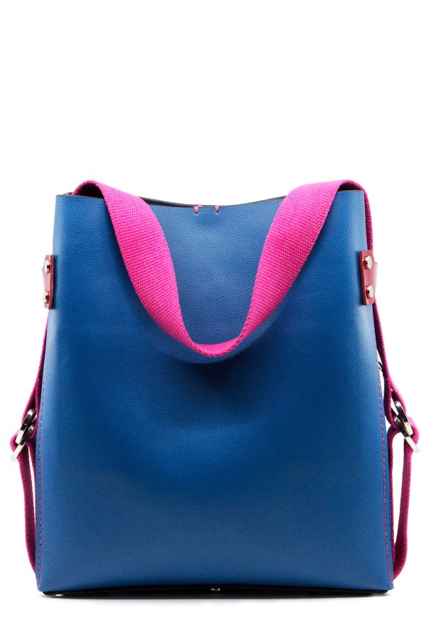 big rope tote | electric blue