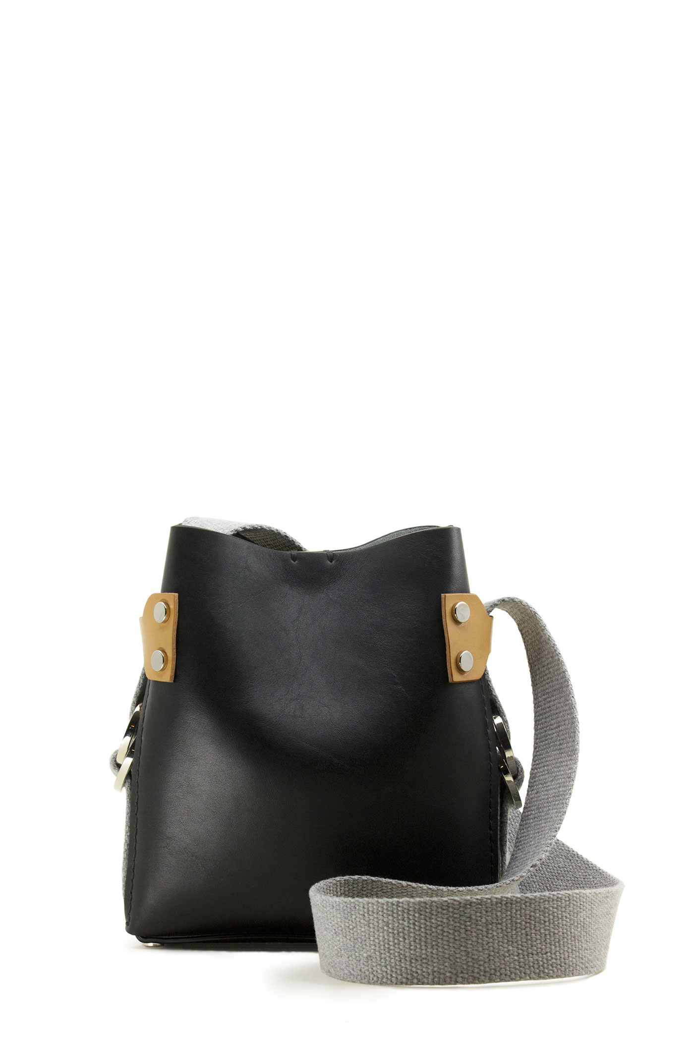 small rope tote | black