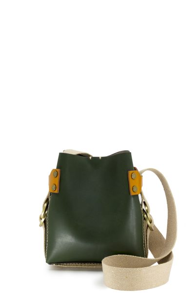 small rope tote | tamno zelena