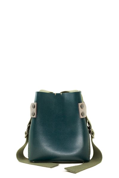 small rope tote | petrolej zelena