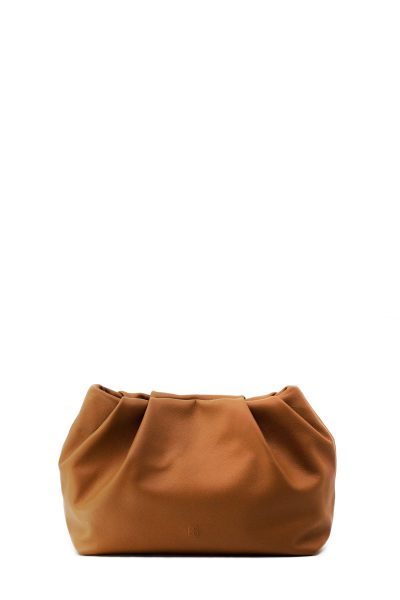 slouchy clutch | brown