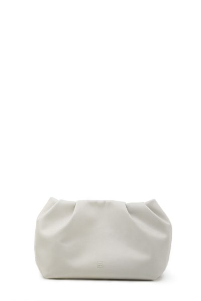 slouchy clutch | white